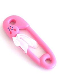 UNIQUE 4 pinces à couches décoratives roses