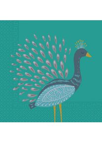 Procos 20 serviettes Peacock Paradise 33cm