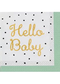 Amscan 16 serviettes Petit trésor 33cm