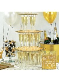 Amscan Ensemble de tour à champagne doré