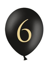 partydeco 50 Ballons Golden Six 30cm