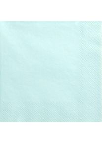 partydeco 20 serviettes Scarlett menthe turquoise 33cm