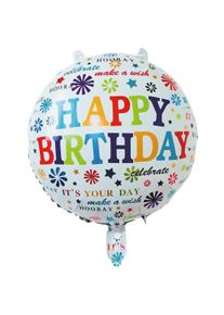 Votre ballon d'anniversaire en aluminium 45cm