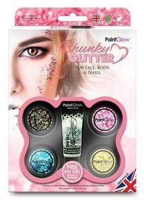Body glitter make-up set