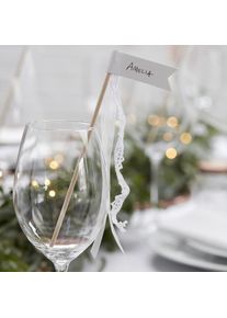 Ginger Ray 10 marque-places en verre de mariage de conte de fées