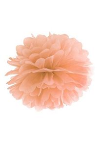 partydeco Pompon Romy pêche 25cm