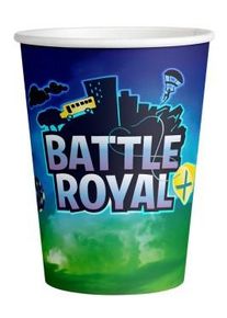 Amscan 8 gobelets anniversaire Battle Royal 250ml
