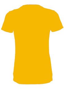 MÜLLER Yellow round neck t-shirt for women