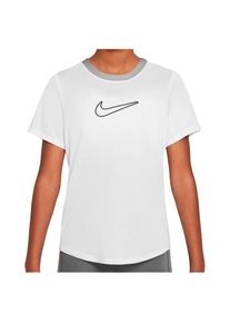 Nike Kid's One Fitted Dri-Fit Short-Sleeve Top Sport shirt Kids (XS, white)