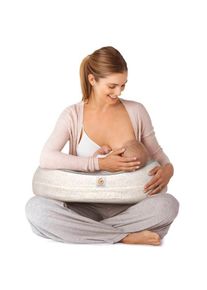 ergobaby Coussin d'Allaitement Natural Curve avec sangle - Crème étoilé