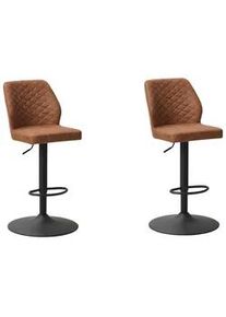 Barhocker-Set Grayson 2er-Set ca. 42x114 cm Cognac