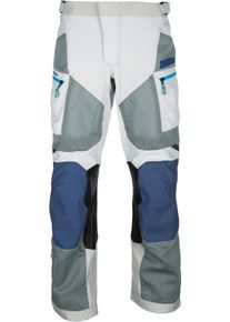 Klim Baja S4, textile pants , color: Light Grey/Dark Blue/Blue , size: 32