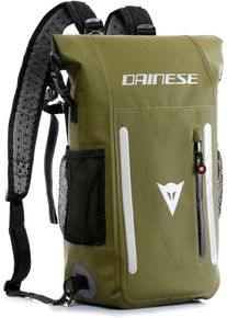 Dainese Explorer 15L, sac à dos étanche , couleur: Noir/Olive , taille: 15 l