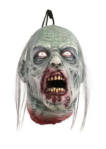 Halloween hængende zombiehoved
