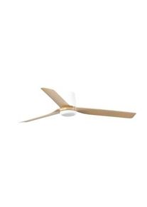 Faro Barcelona PUNT TUB M Ventilador DC branco/madeira clara