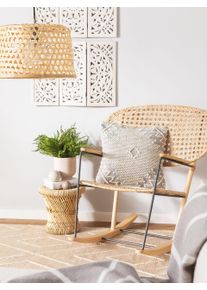 benuta Pure Sydney Gris clair 45x45 cm - Tapis style Berb&egrave;re