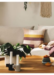 benuta Nest Pudebetræk Leoni Flerfarvet 45x45 cm Bomuld Structure