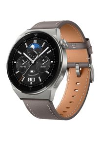 Ceas smartwatch Huawei Watch GT 3 PRO, Leather Strap, Gray