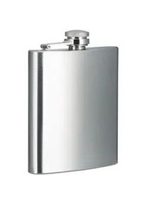 Relaxdays Flachmann , Transparent , Metall , 9x12x2 cm , Essen & Trinken, Barausstattung