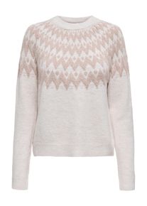 Only Kvinnor Tröja 'ONLFRY' roséguld / ljusgrå Storlek XS