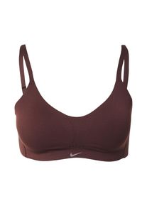 Nike, Damer, Sports-BH 'ALATE MINIMALIST', Choko, Størrelse L