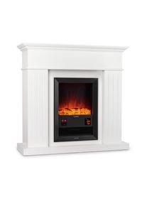 Klarstein Chamonix, elektrický krb, ventilátor, 2000 W, týždenný časovač, diaľkové ovládanie, biely