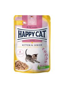 Happy Cat Kitten & Junior Land Geflügel Pouch 20x85g
