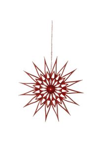 DWM Deutsche Weihnachtssterne Manufaktur Stern Scherenschnitt rot 9 cm