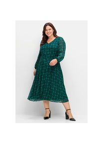 sheego by Joe Browns , Chiffonkleid »Chiffonkleid« , grün-blau , Normalgrößen , 42 -Normalgrößen , 42