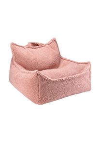 Fauteuil-sac d'enfant Tissu Teddy Goyave Wigiwama