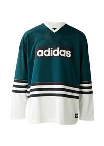 adidas originals Tričko Muži tmavozelen&aacute; / čierna / biela L