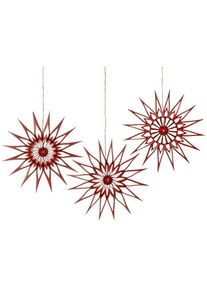 DWM Deutsche Weihnachtssterne Manufaktur Stern Scherenschnitt 9 cm Rot