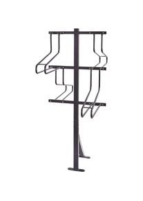 Mottez Fietsenrek, 4 parkeerplaatsen, B 1236 mm, zwart