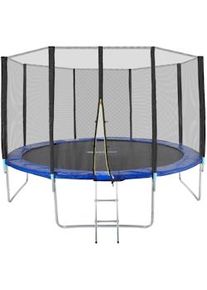 TecTake Trampolino con rete di protezione nero/blu - 403519