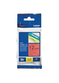 Brother Nastro per etichette laminate originali TZe431 - Testo nero su sfondo rosso - Larghezza 12 mm x 8 metri