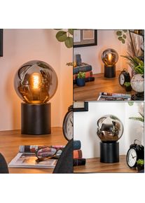 hofstein Gastor Kogellampje, Bureaulamp, Tafellamp Chroom, Rookkleurig, 1-licht