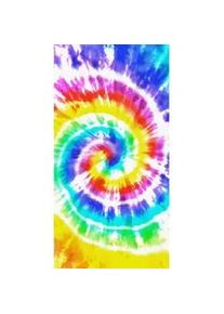 Strandtuch , Multicolor , Textil , 90x180 cm , saugfähig, Aufhängeschlaufe, strapazierfähig, angenehm weich, hochwertige Qualität, schnelltrocknend, schadstoffgeprüft , Heimtextilien, Badtextilien, Strandtücher