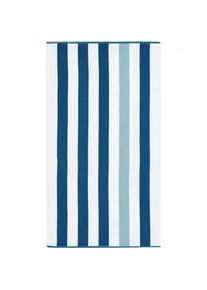 Strandtuch , Blau, Weiß Hochglanz , Textil , 90x180 cm , saugfähig, Aufhängeschlaufe, strapazierfähig, angenehm weich, hochwertige Qualität, schnelltrocknend, schadstoffgeprüft , Heimtextilien, Badtextilien, Strandtücher