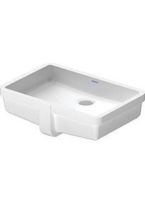 Duravit Vero Einbau-Waschtisch 0330480000 48,5x31,5cm, Einbau von unten, ohne Hahnloch, mit Überlauf, weiß
