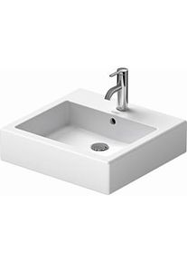 Duravit Vero Möbel-Waschtisch 0454500027 50 x 47 cm, weiß, geschliffen, mit Hahnloch, Überlauf, Hahnlochbank
