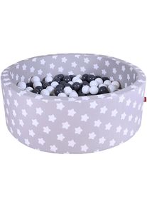 KNORRTOYS Bällebad »Soft, Grey White Stars« mit 300 Bällen Grey/creme; Made in Europe in weiß