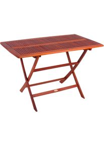 Garden Pleasure Gartentisch »ORLANDO« in braun, Größe B/H/T: 70 cm x 73,5 cm x 120 cm