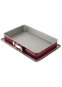 Dr. Oetker Springform antihaftbeschichtet in rot, Größe B/H/L: 25 cm x 7 cm x 38 cm