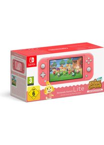 Nintendo ​ Switch Lite - Animal Crossing New Horisons Bundle - Coral, Spielkonsole, Pink
