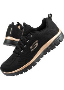 Skechers, Damen, Sneakers, Graceful Get Connected Sneaker Damen, Schwarz, (39.5)