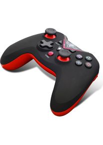 Spirit Of Gamer SOG-RFXGP Gaming-Controller, USB Gamepad Analog / Digital PC, Playstation 3 (PS3, PC), Gaming Controller, Rot, Schwarz