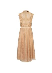 Apart Fashion, Damen, Kleider, Cocktailkleid aus Spitze und Tüll mit gekräuseltem Rockteil, Rosa, (L)