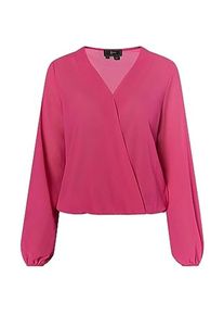 Eyota, Blusen, Elegante Wickelbluse mit V-Ausschnitt und elastischen Details, (S)