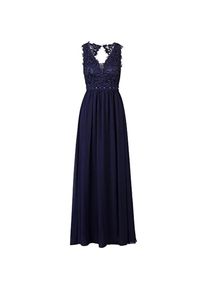 Apart Fashion, Damen, Kleider, Chiffonkleid mit Perlenbesatz, Meshoberteil und Cut-out-Rücken, (36)