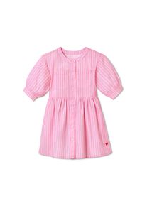 Tchibo - Web-Kleid - Mädchen - Gr. 86/92 - weiß/gestreift
